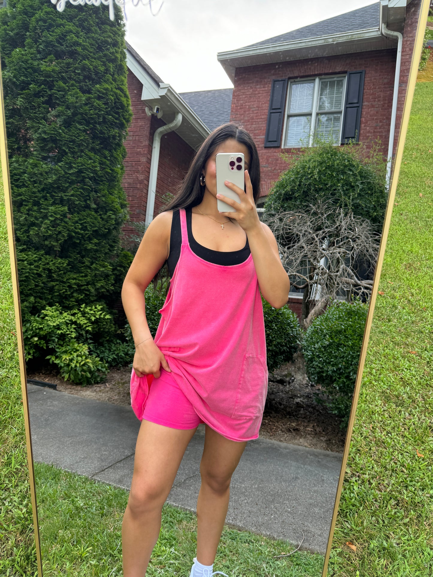 Pink Romper Active Dress