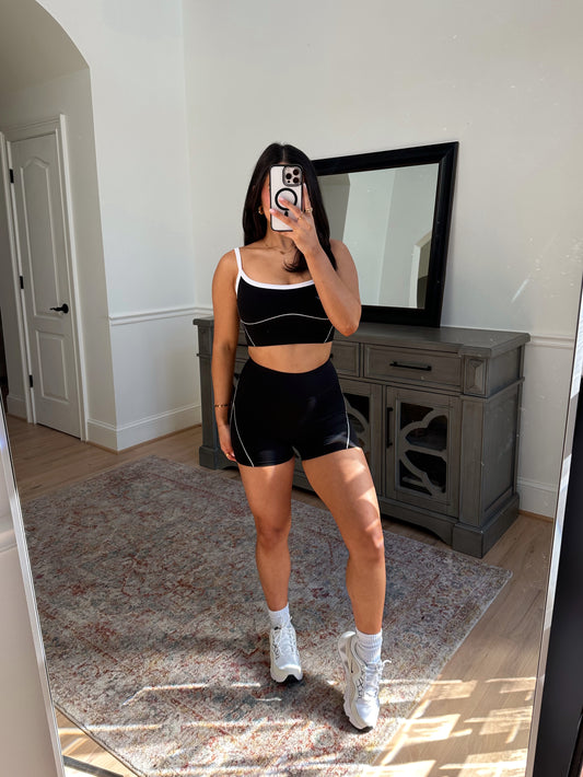 Black & White Contour Tank Top