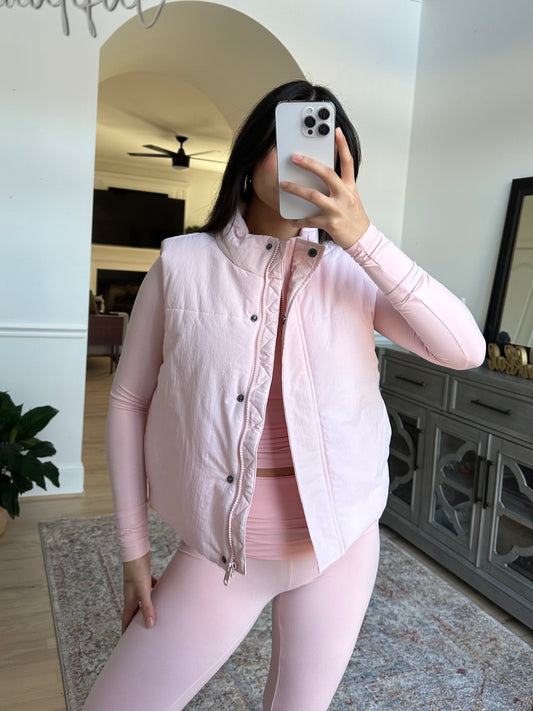 Baby Pink Puffer Vest