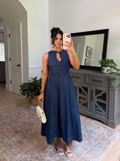 Bluebell Denim Drop Waist Dress