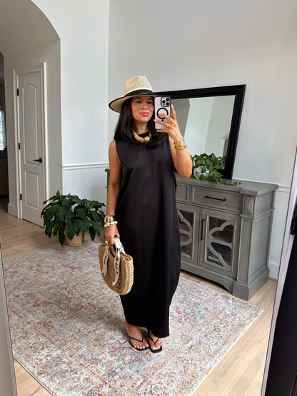 Midnight in Monaco Silk Dress