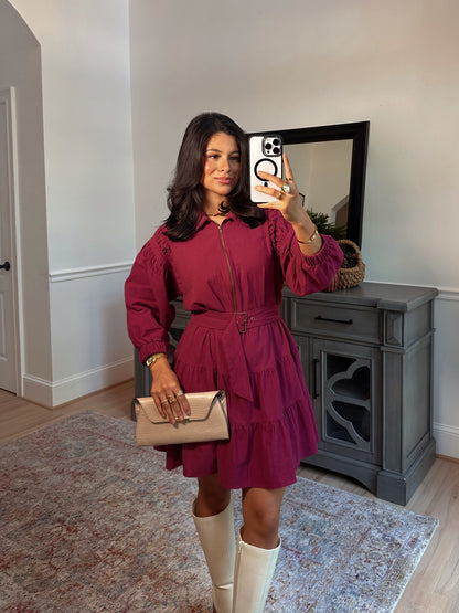 The Rich Roast Plum Dress