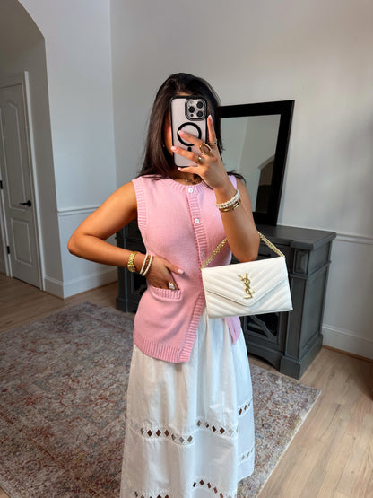 Celeste Knit Button-Up Vest