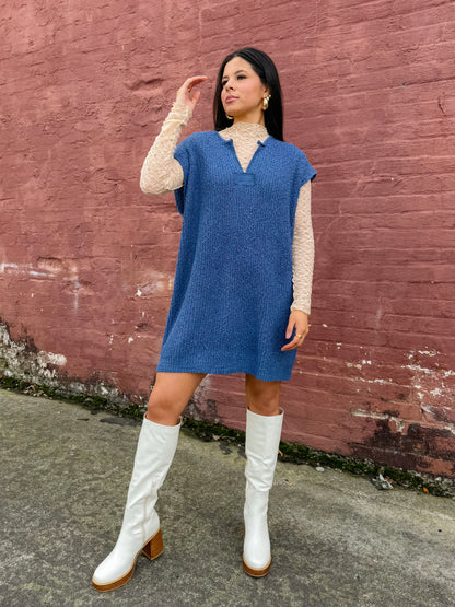 Ocean Knit Vest Dress