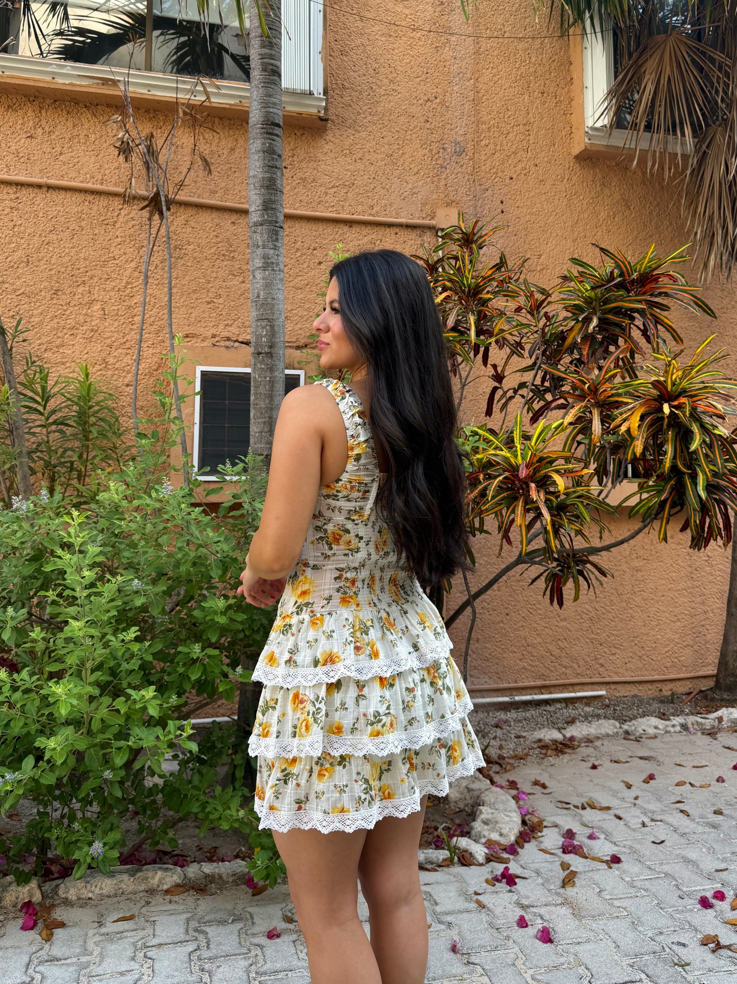 Yellow Roses Dress