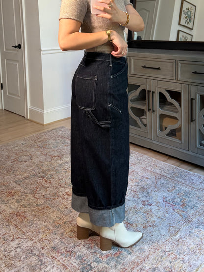 Cynthia Cargo Dark Denim Jeans