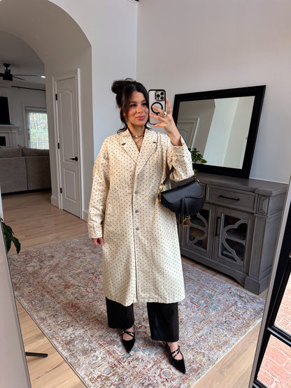 The Parisian Polka Dot Coat