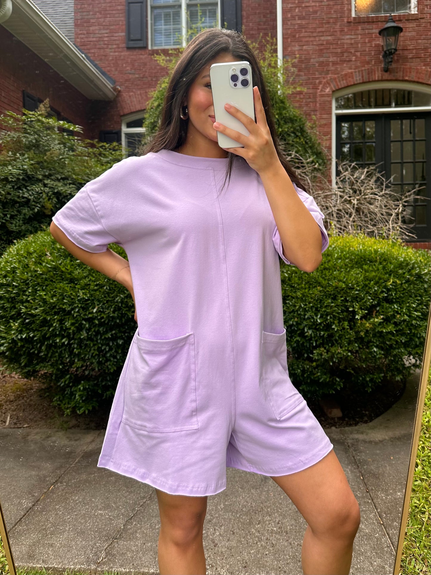 Lilac T-Shirt Romper