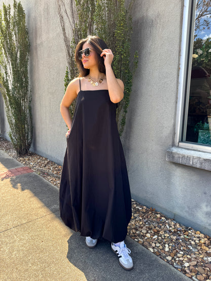Black Bubble Maxi Dress