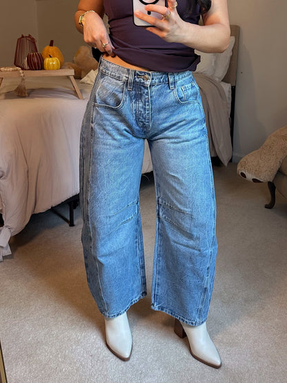 Denim Barrel Jeans