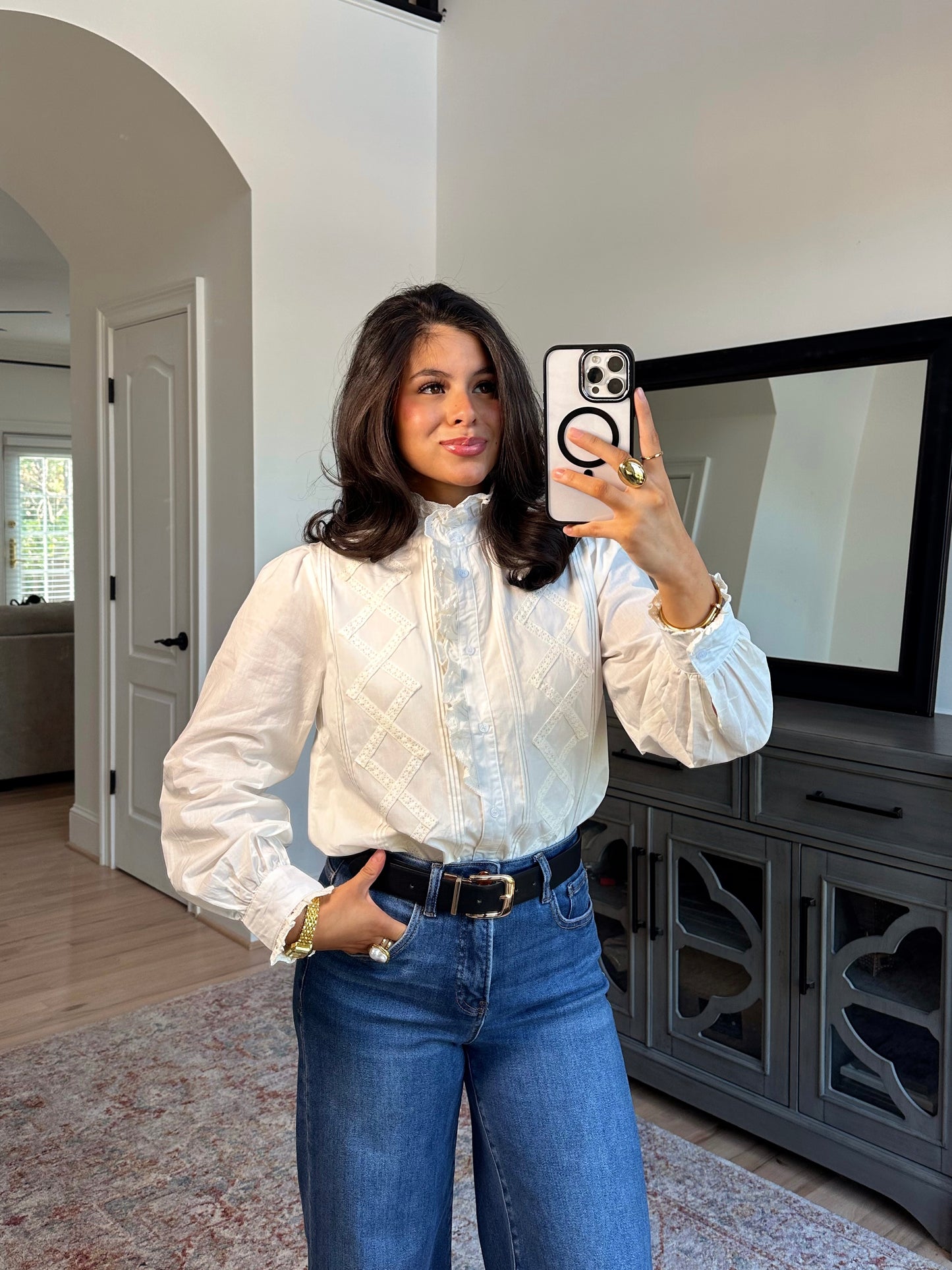 Sunday Brunch Button-Up Top