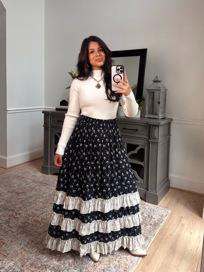 Midnight Garden Maxi Skirt