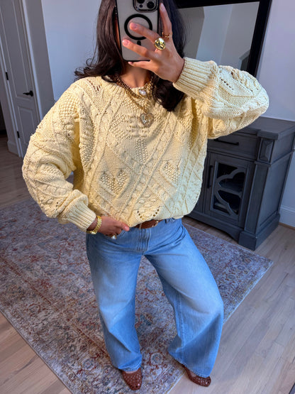Honey Bloom Knit Sweater