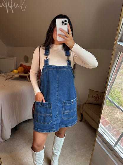Denim Overall Dress