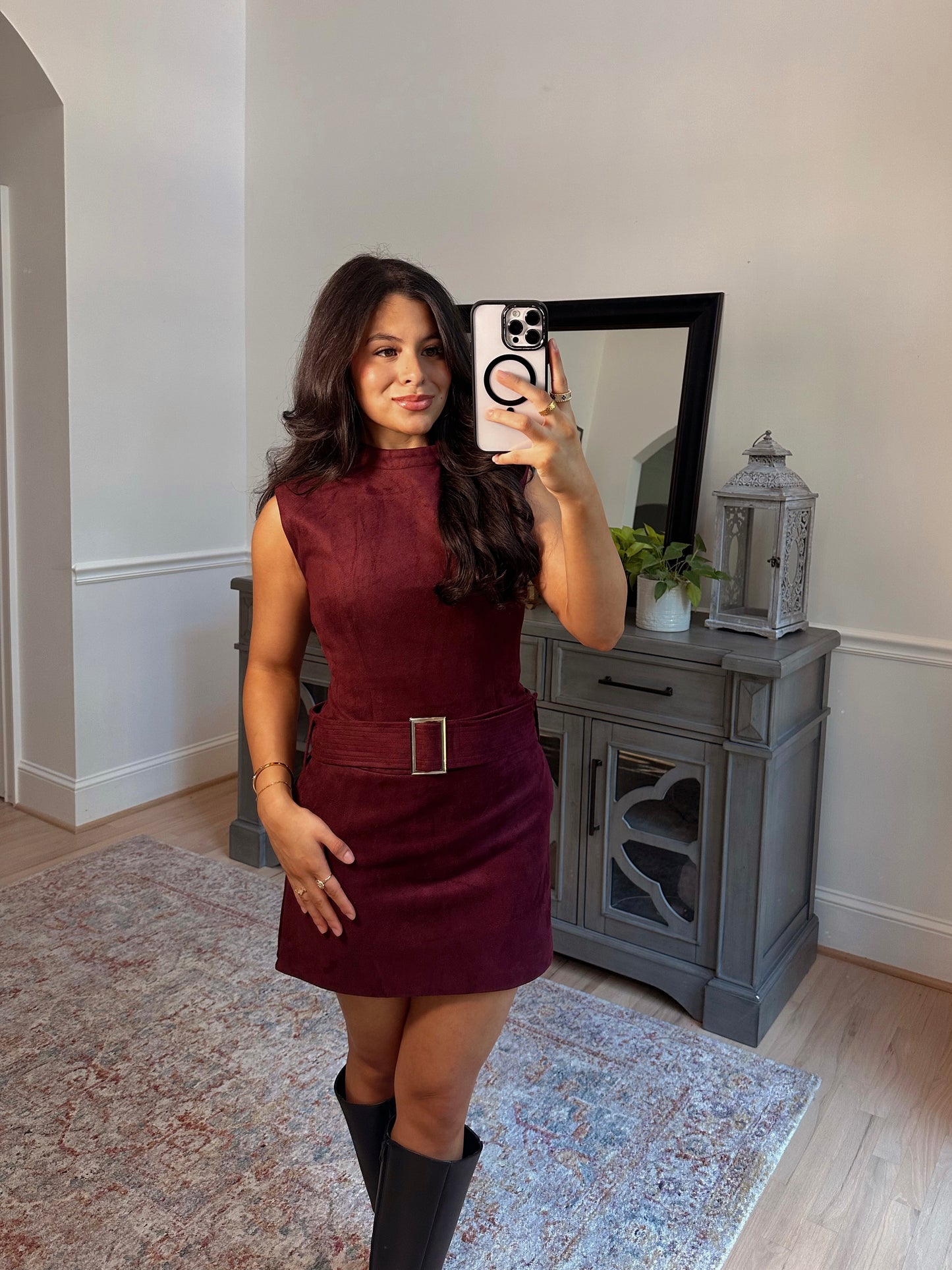 Apple Cider Suede Dress