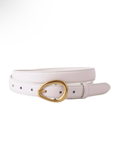 Ivory Gold Genuine Leather Belt