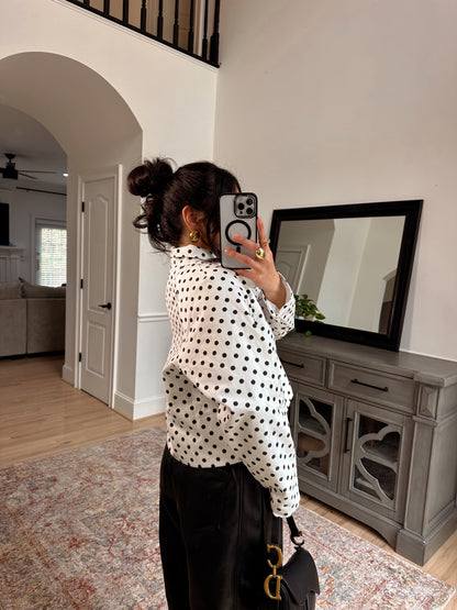 The Juliette Polka Dot Jacket Top