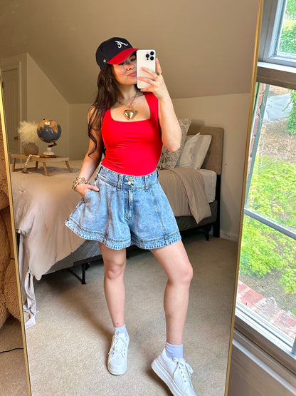 Red Tank Bodysuit