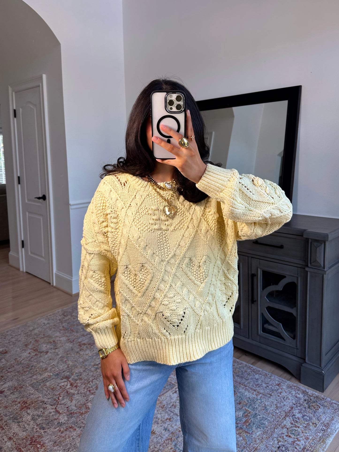 Honey Bloom Knit Sweater
