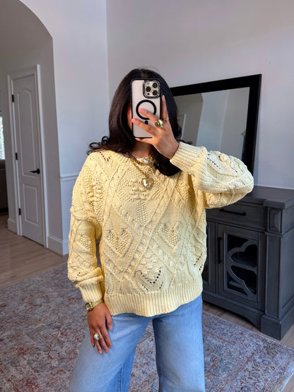 Honey Bloom Knit Sweater