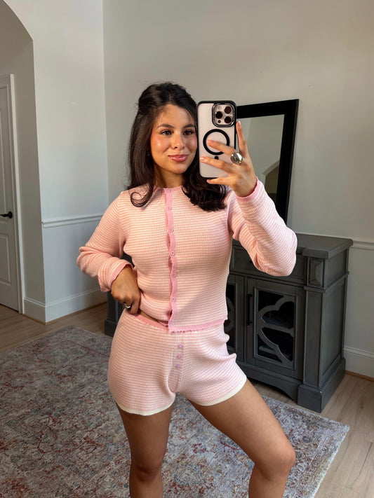 Baby Girl Striped Lounge Set