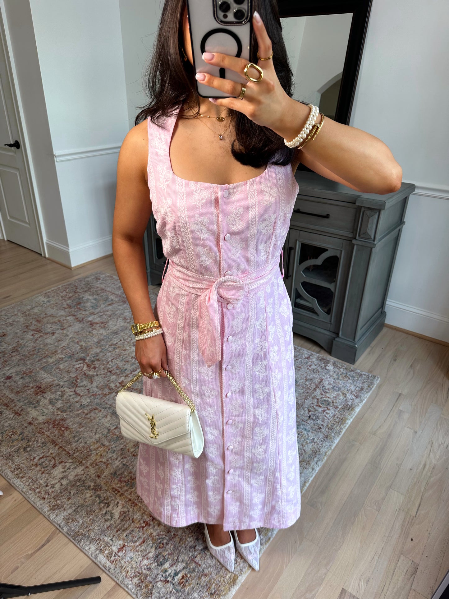 Rosalie Belted Midi Dress