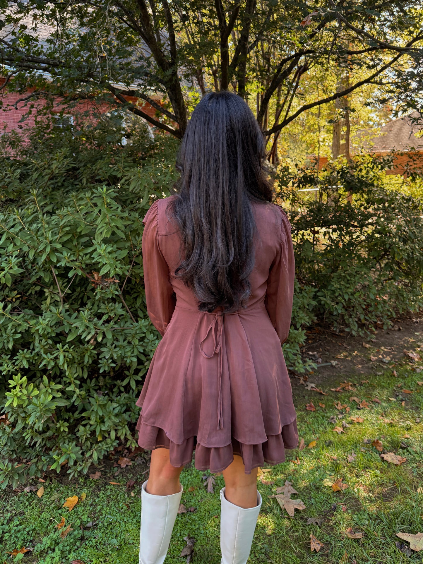 Cinnamon Dolce Ruffle Dress