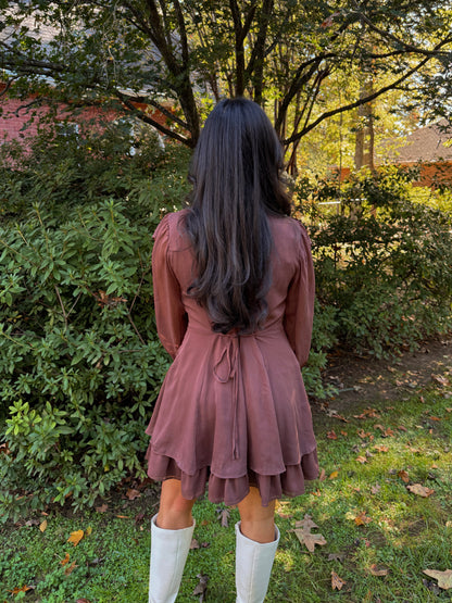 Cinnamon Dolce Ruffle Dress