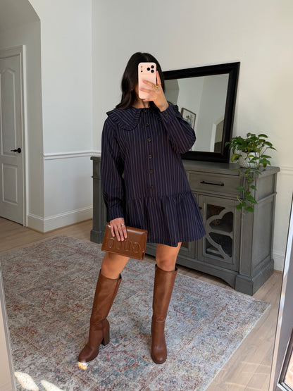 Forest Ember Collared Dress