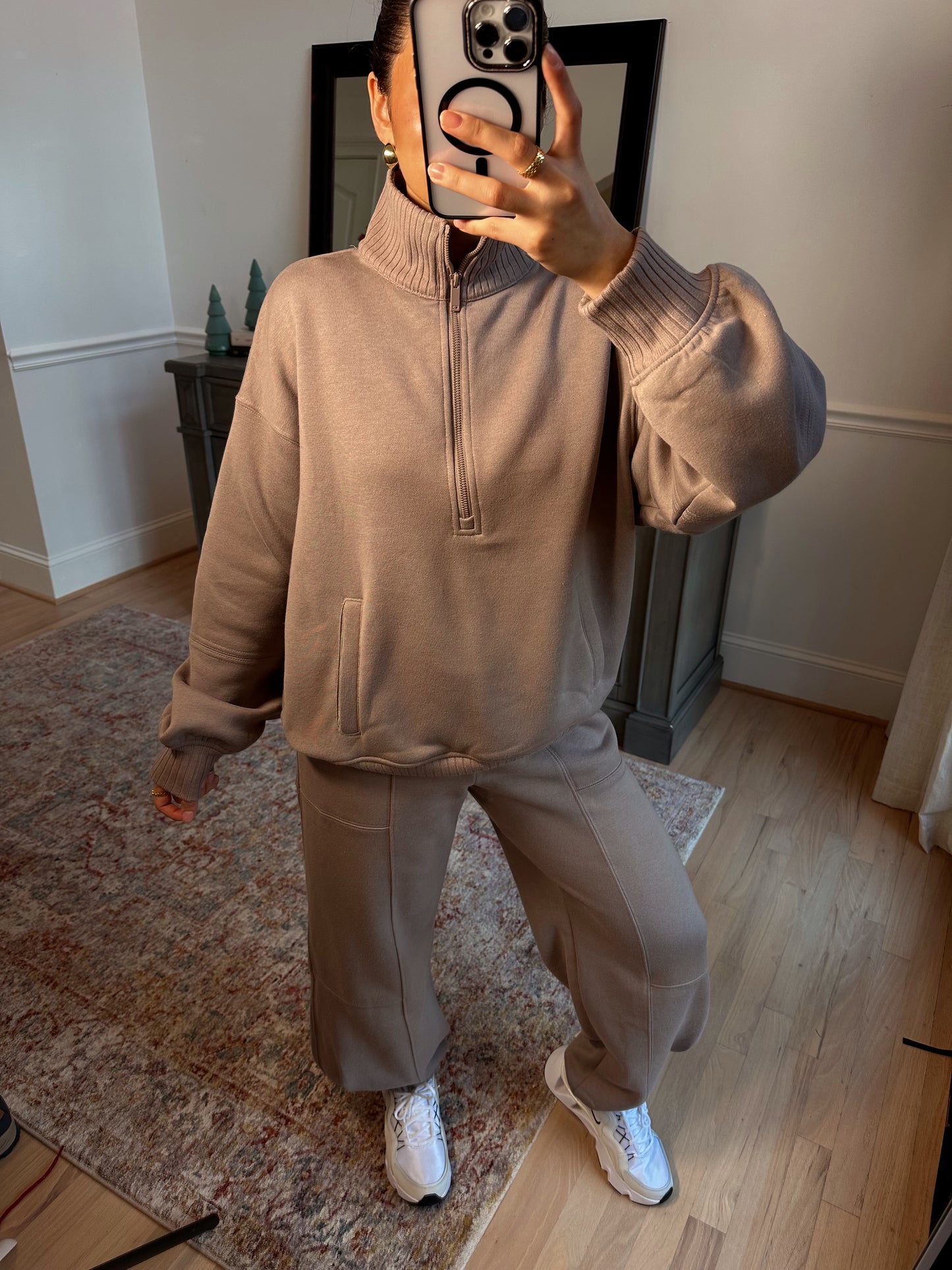 Stone Quarter Zip & Jogger Set