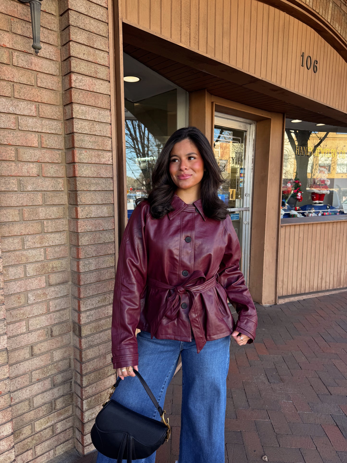 The Verona Burgundy Trench Coat