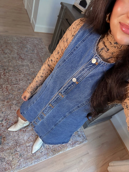 Falling for You Denim Dress