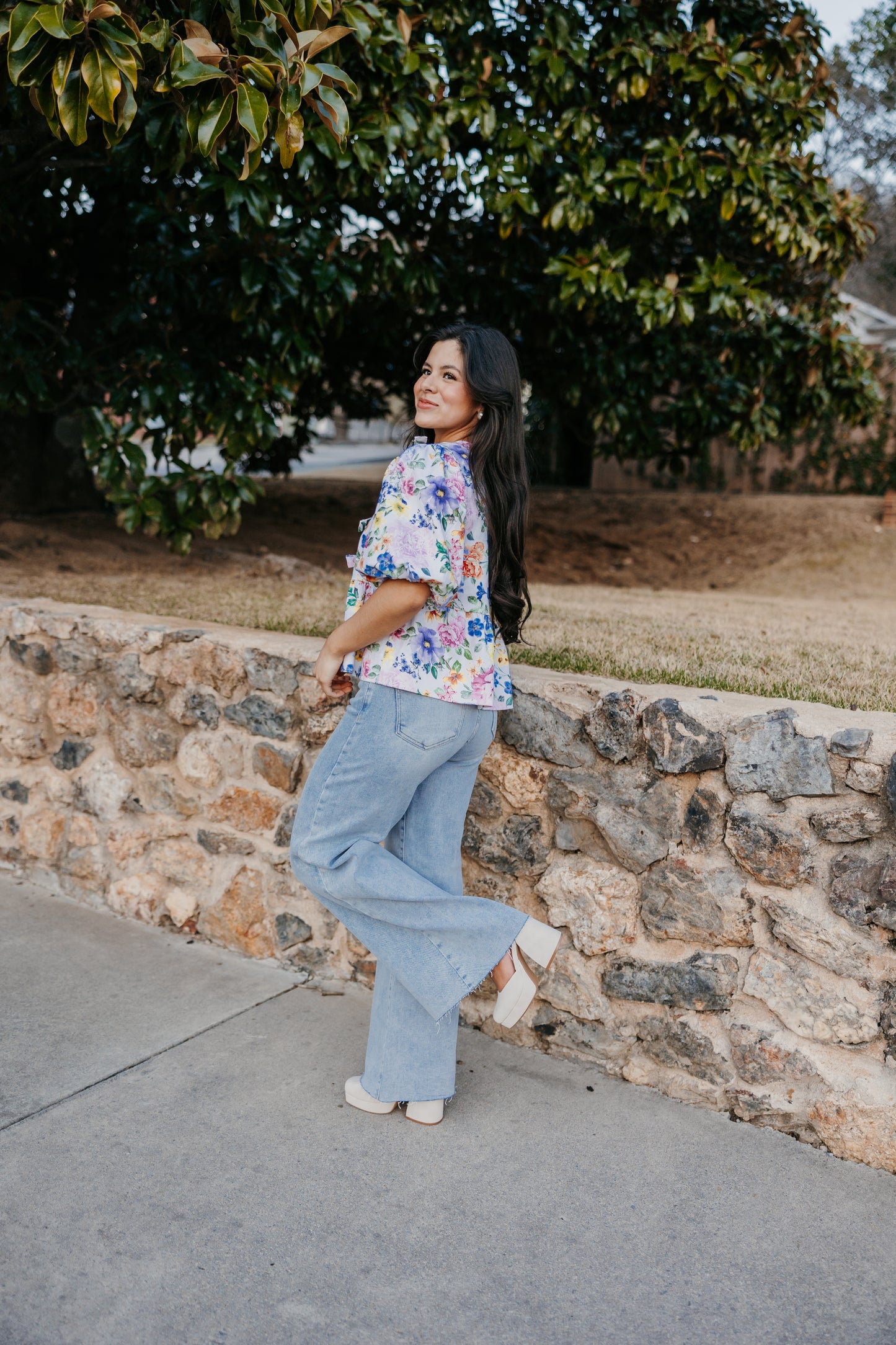 Light Wash Wide Leg Jeans