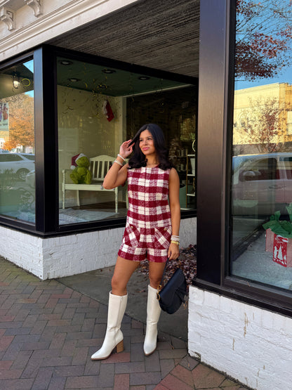 The Noel Tweed Romper