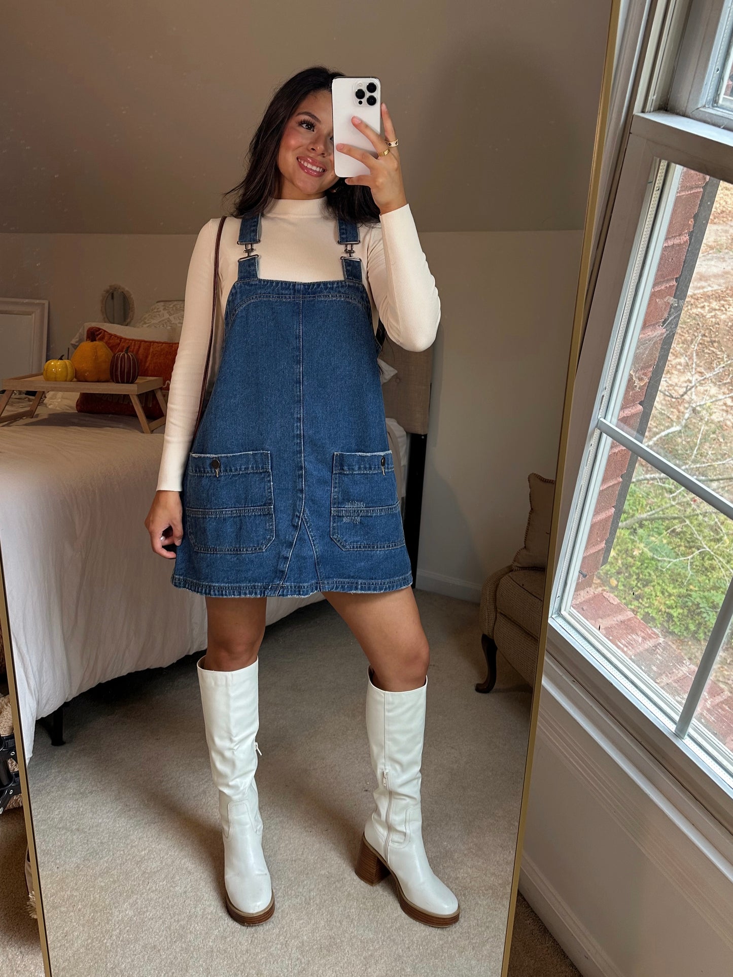 Denim Overall Dress