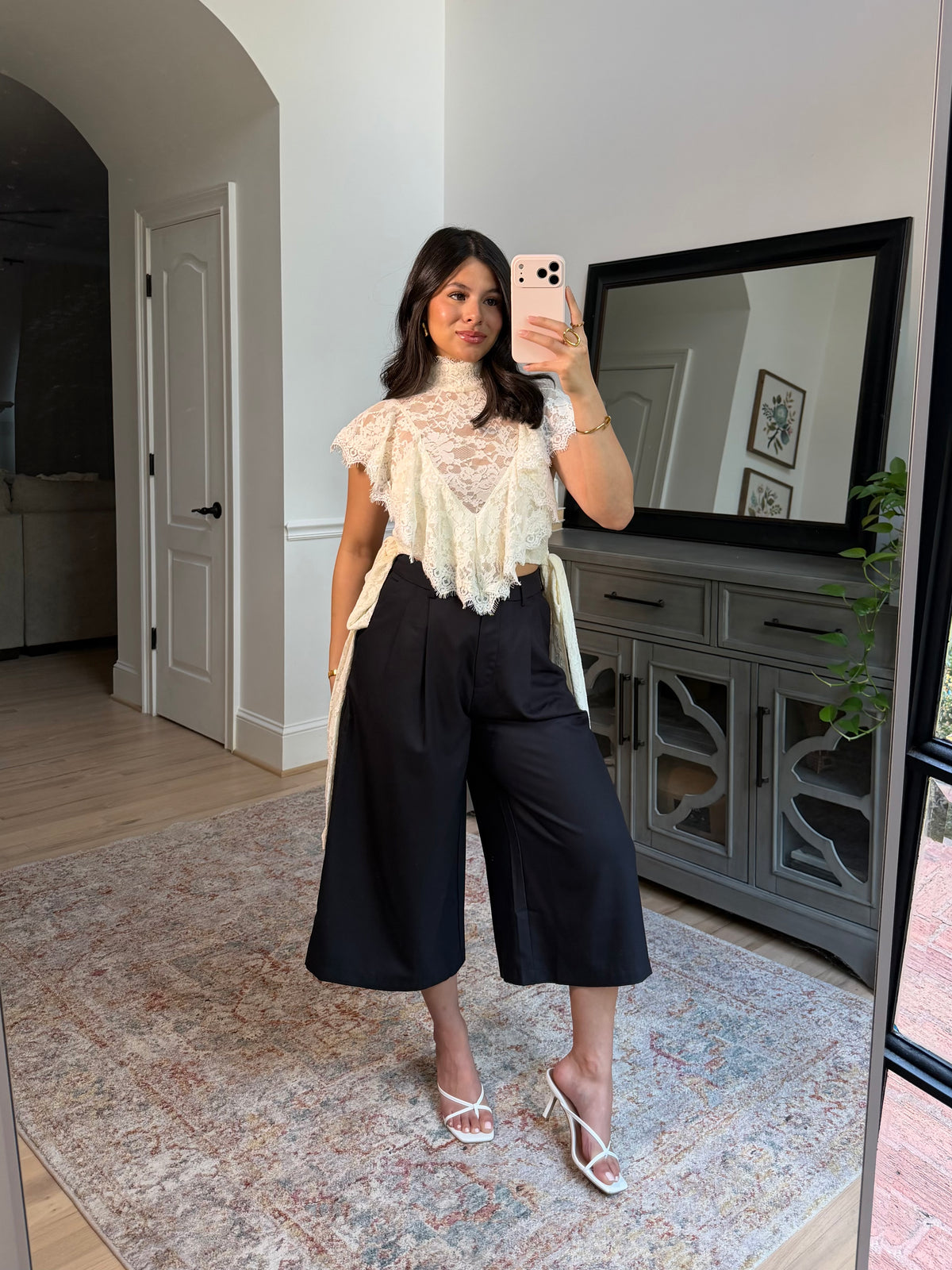 Hadley Charcoal Capri Trousers