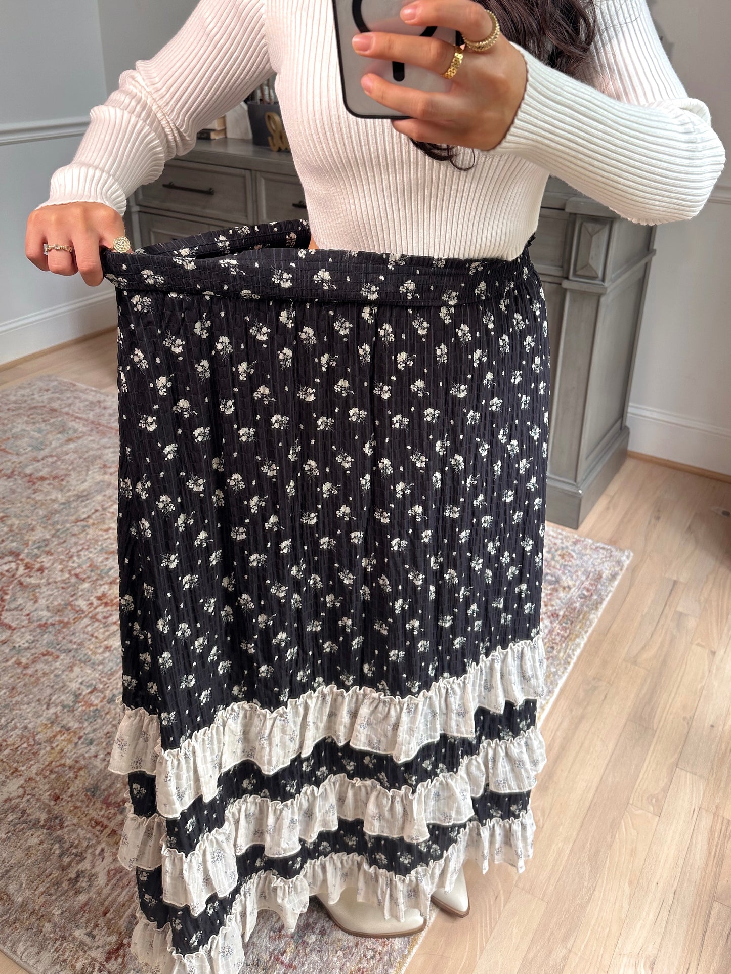 Midnight Garden Maxi Skirt