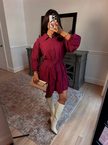 The Rich Roast Plum Dress