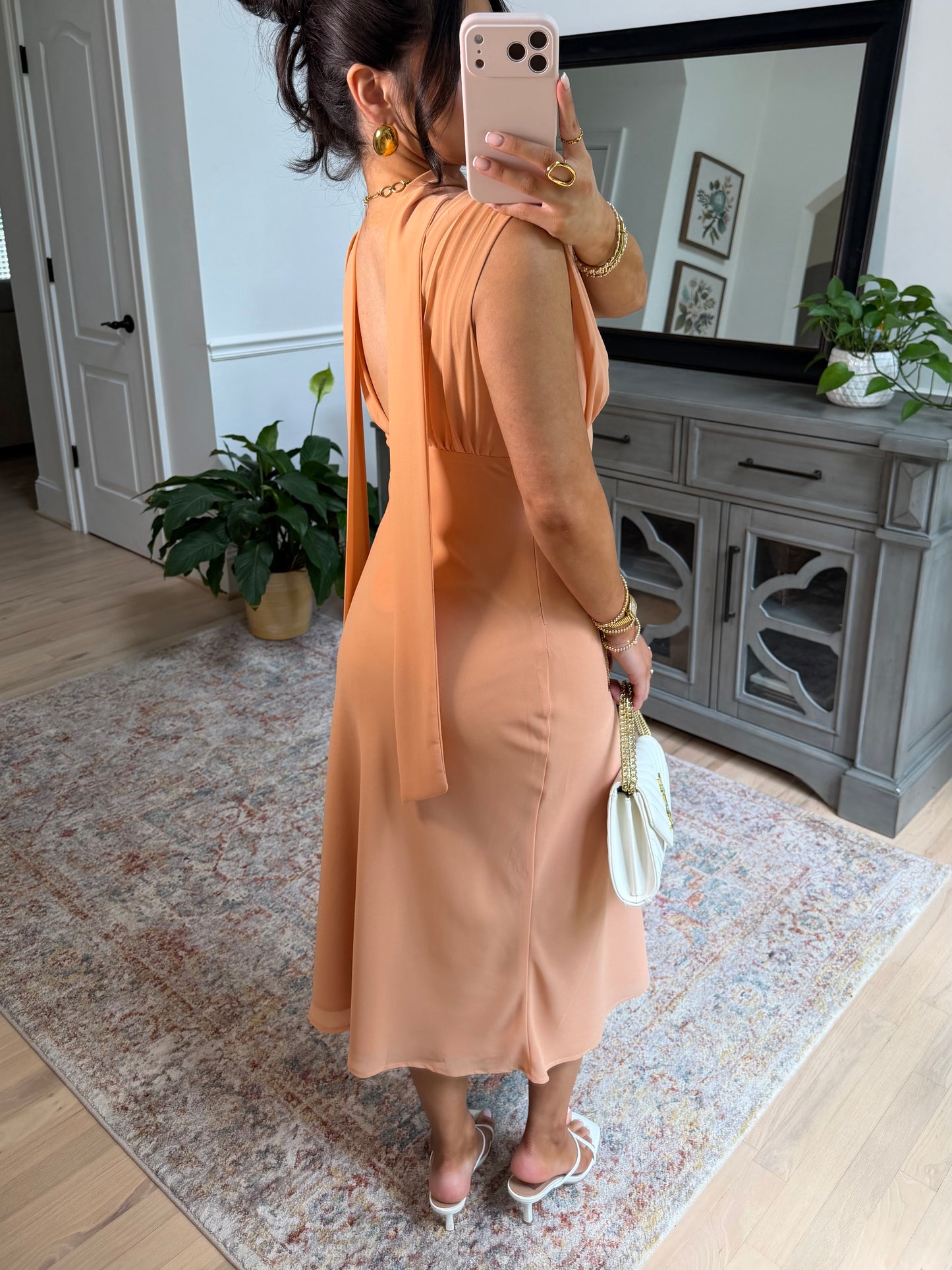 Josephine Scarf Midi Dress