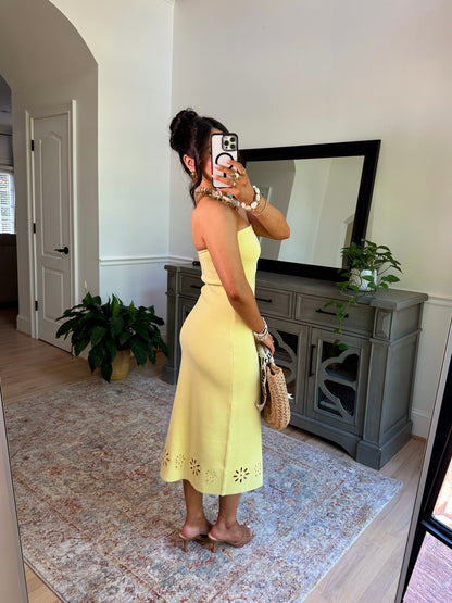 Soft Sunrise Knit Midi Dress