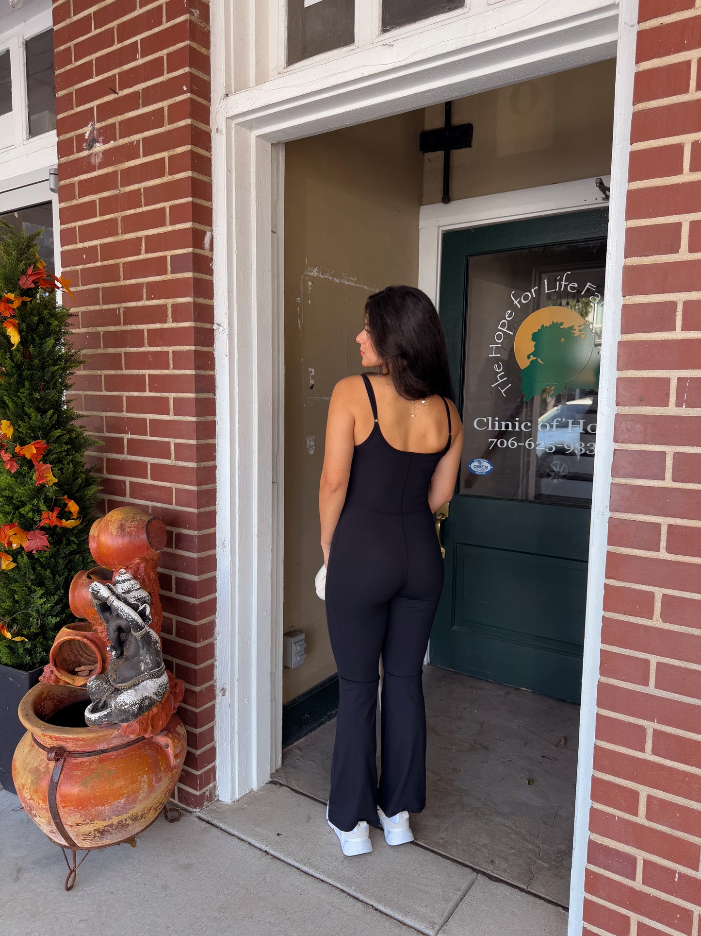 Black Butter Soft Flare Jumpsuit
