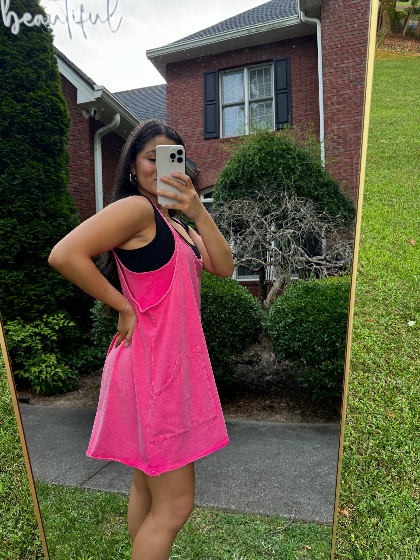 Pink Romper Active Dress