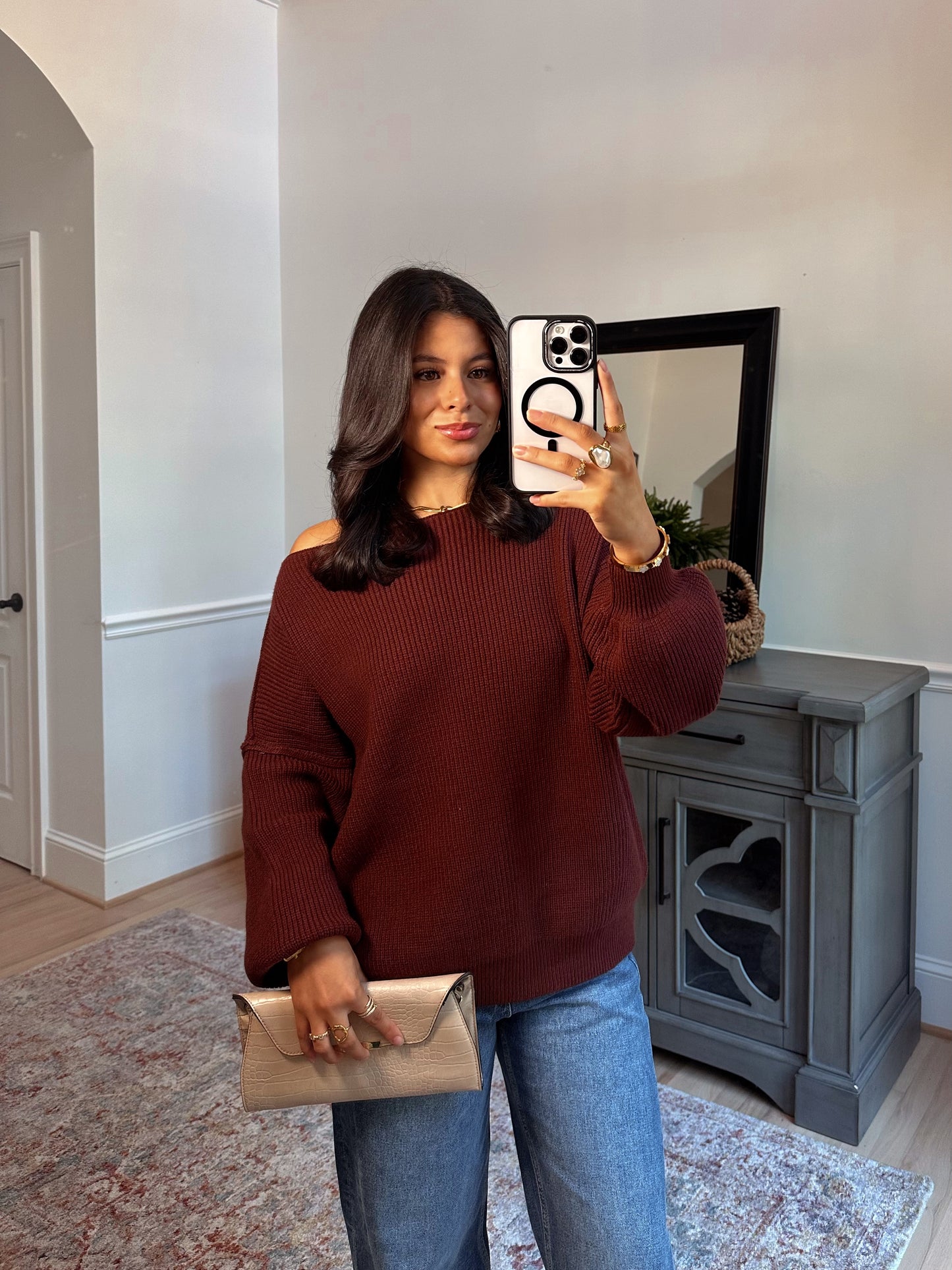 Hot Chocolate Slouchy Sweater