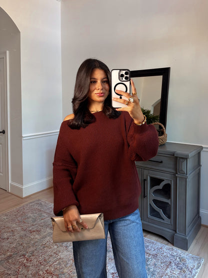 Hot Chocolate Slouchy Sweater