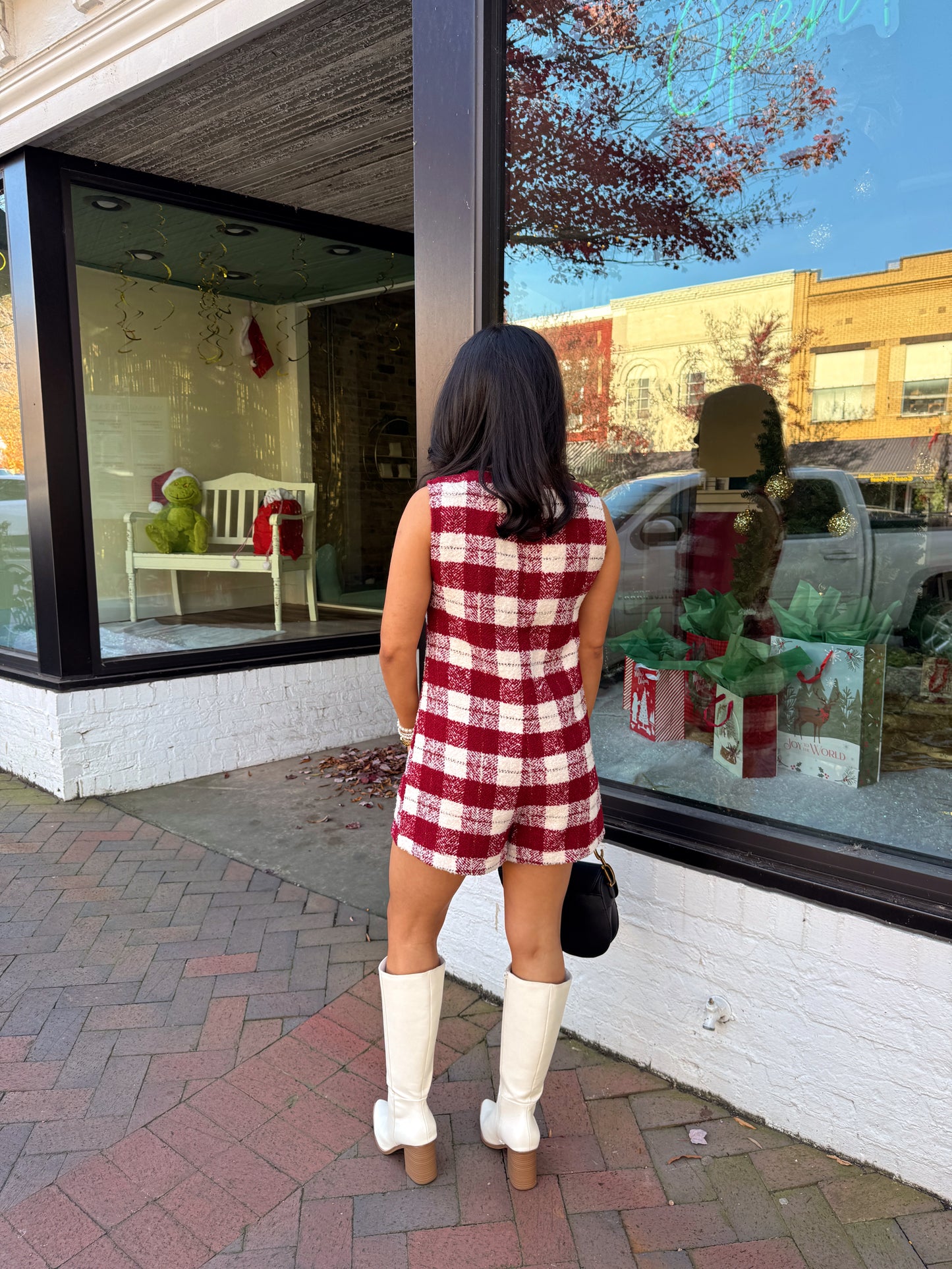 The Noel Tweed Romper