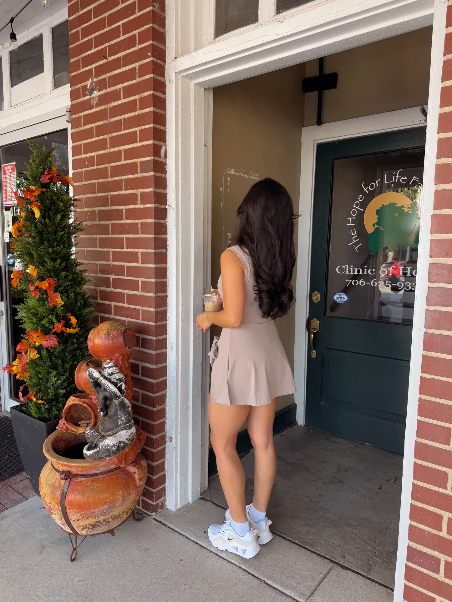 Taupe Wrap Active Romper