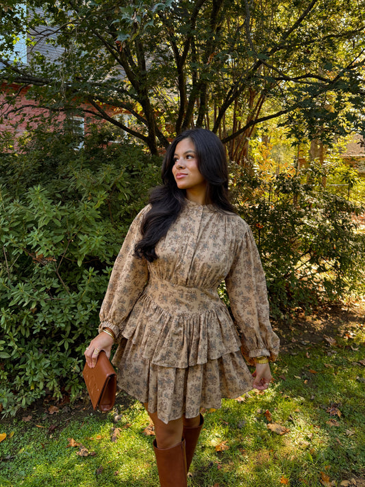 Thankful & Thriving Tiered Dress