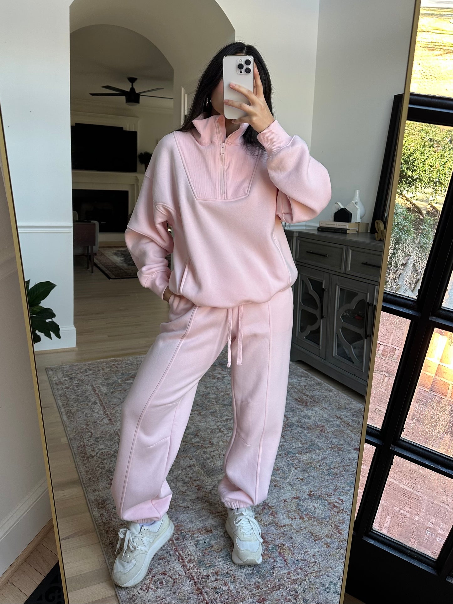 Baby Pink Sweater & Jogger Pants Set