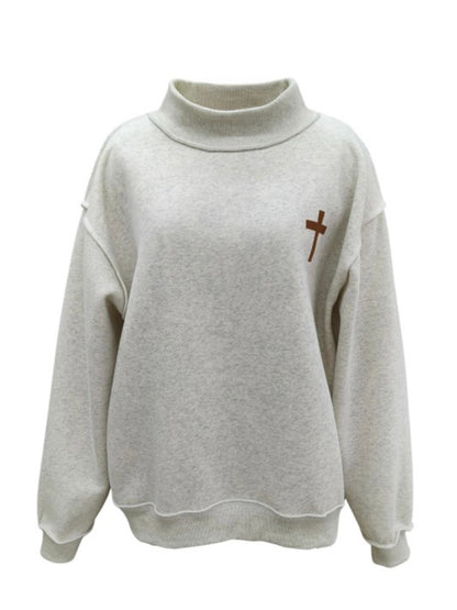 JESUS SAVES Reversible Mockneck