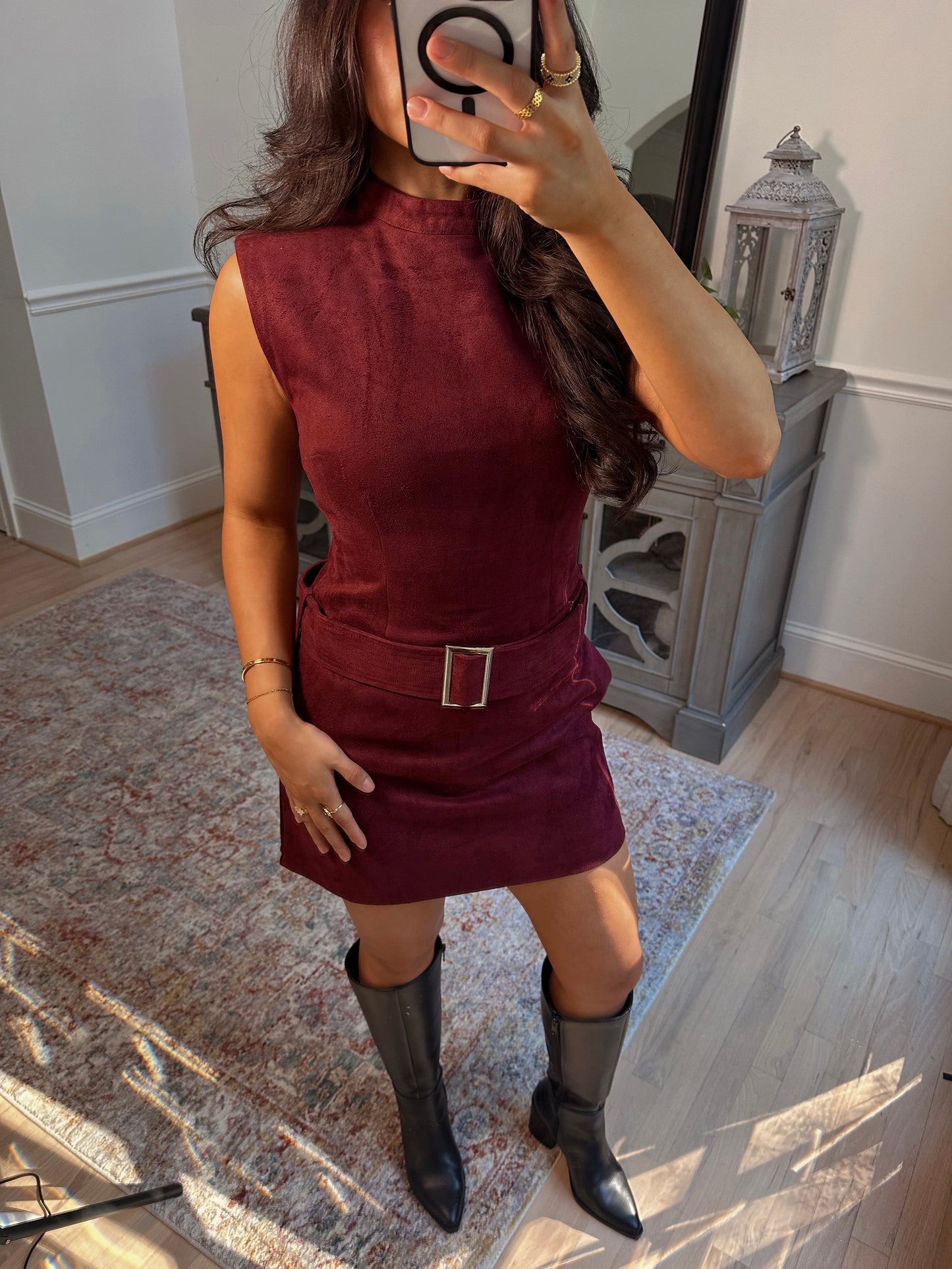 Apple Cider Suede Dress
